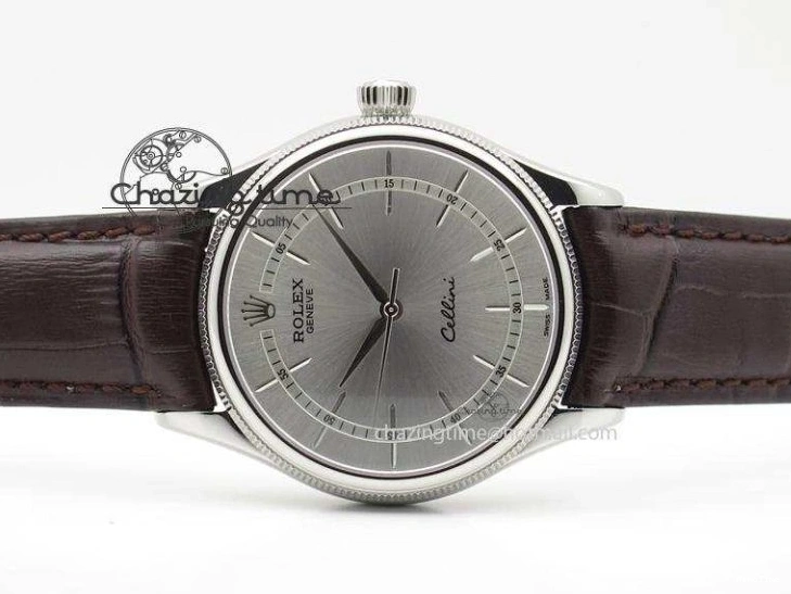 MiroTime 0117 Cellini 50509 SS Sliver Dial On Brown Leather Strap A2813 BP Maker OnTrend 4036